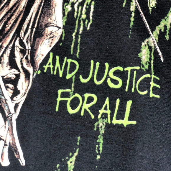 Metallica And Justice For All Mens L Graphic Shirt - Picture 7 of 8
